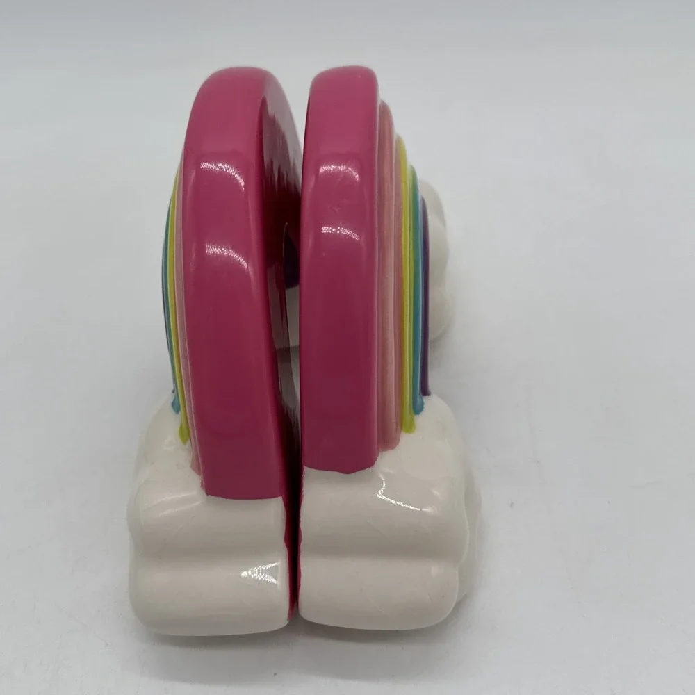 Vintage Ceramic Rainbow Book Ends Bookends 7